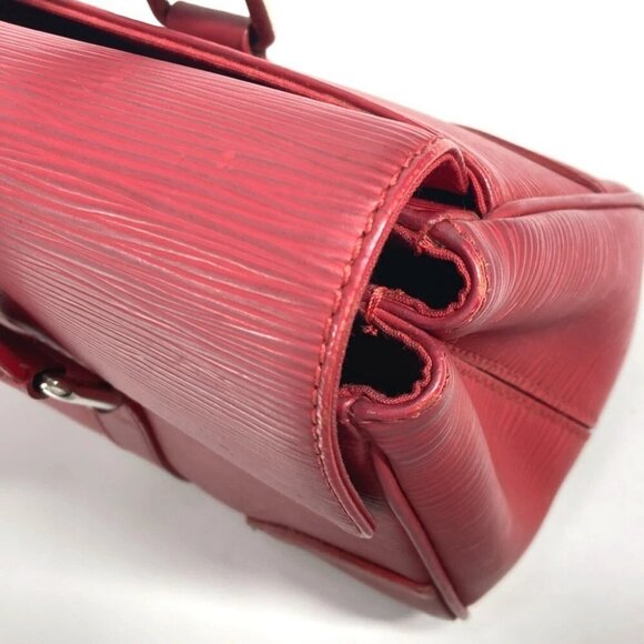 LOUIS VUITTON M5887E Epi Segur PM flap Hand Bag Epi Leather Castilian Red - Picture 11 of 16
